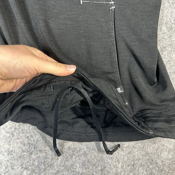 Salomon Hoodie Womens Medium Front Pocket Athletic Actitherm Hiking Shirt Black - Picture 5 of 9